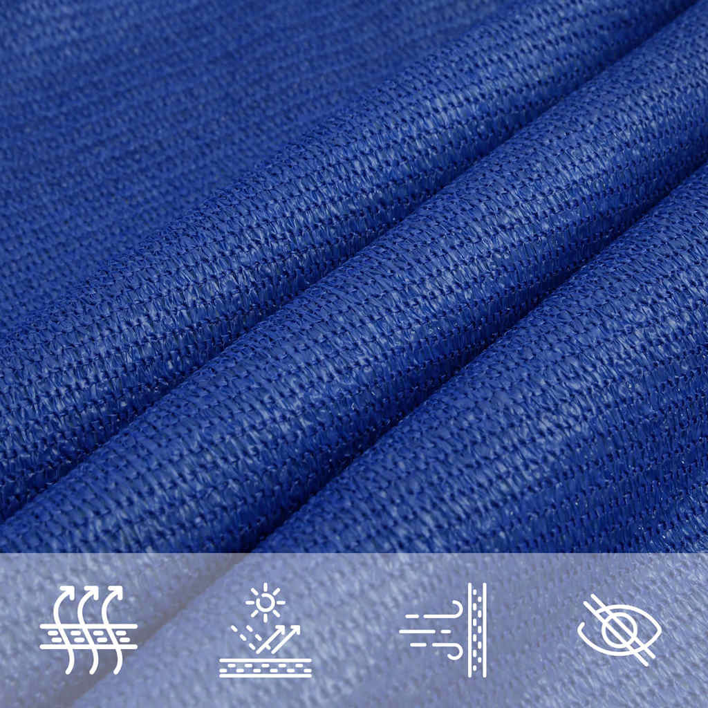 Sonnensegel 160 G/M² Rechteckig Blau 5X6 M Hdpe Blau