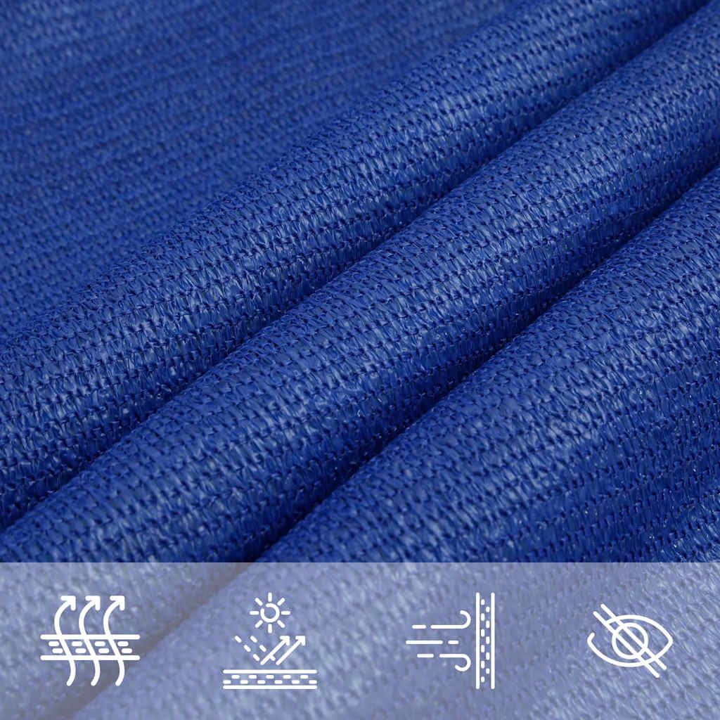 Sonnensegel 160 G/M² Rechteckig Blau 5X8 M Hdpe Anthrazit