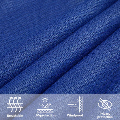 Sonnensegel 160 G/M² Rechteckig Blau 5X8 M Hdpe Anthrazit