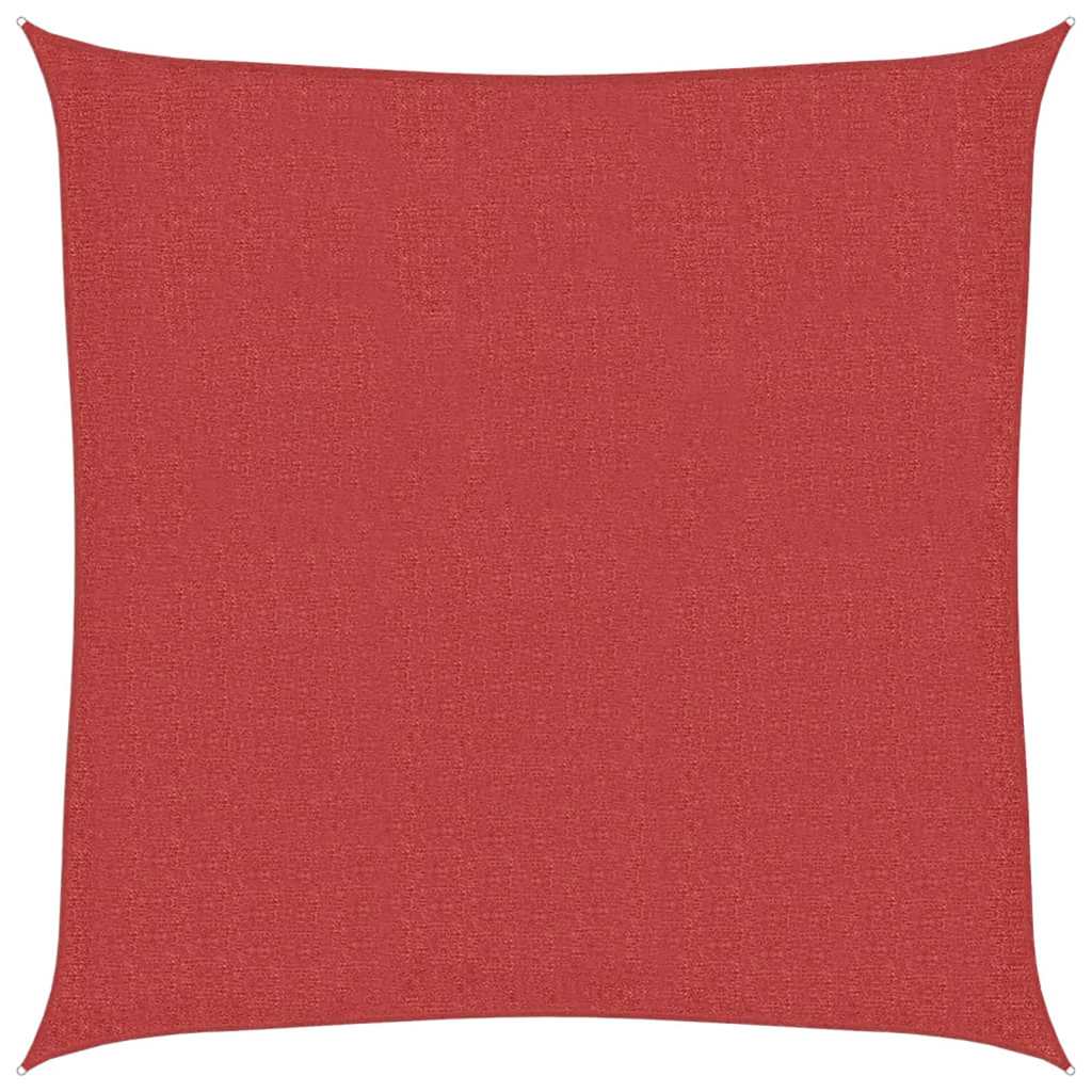 Sonnensegel 160 G/M² Rot 3,6X3,6 M Hdpe Blau