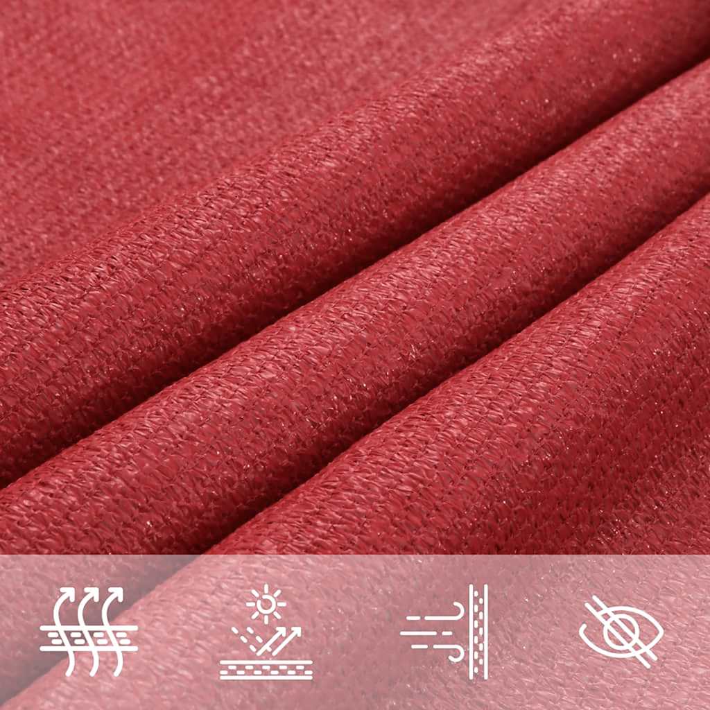 Sonnensegel 160 G/M² Hdpe Rot