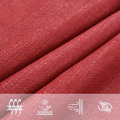 Sonnensegel 160 G/M² 3X4,5 M Hdpe Rot
