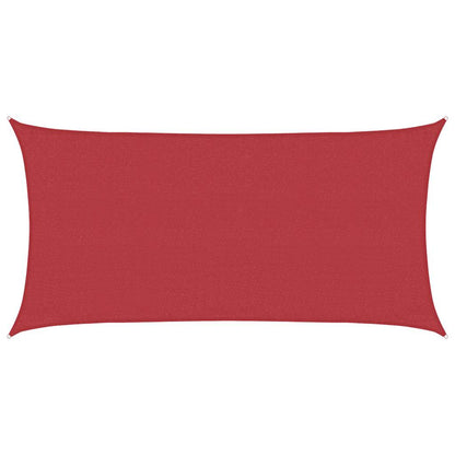 Sonnensegel 160 G/M² 3X6 M Hdpe Rot