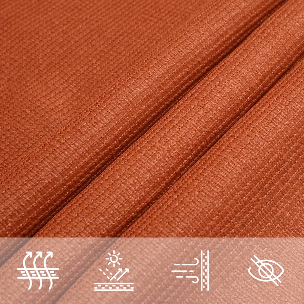 Sonnensegel 160 G/M² Quadratisch 4X4 M Hdpe Orange