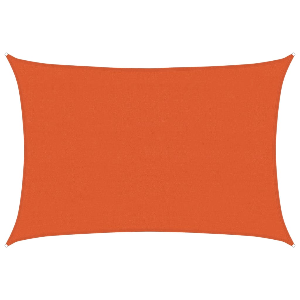Sonnensegel 160 G/M² Rechteckig 4X5 M Hdpe Orange
