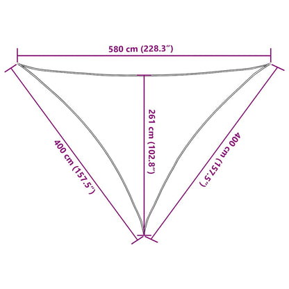 Sonnensegel 160 G/M² 4X4X5,8 M Hdpe Orange