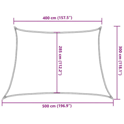 Sonnensegel 160 G/M² Trapezform 4/5X3 M Hdpe