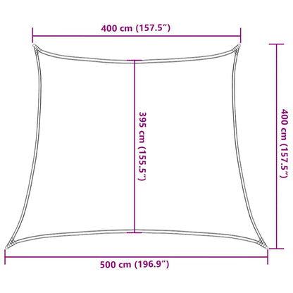Sonnensegel 160 G/M² Trapezform 4/5X4 M Hdpe