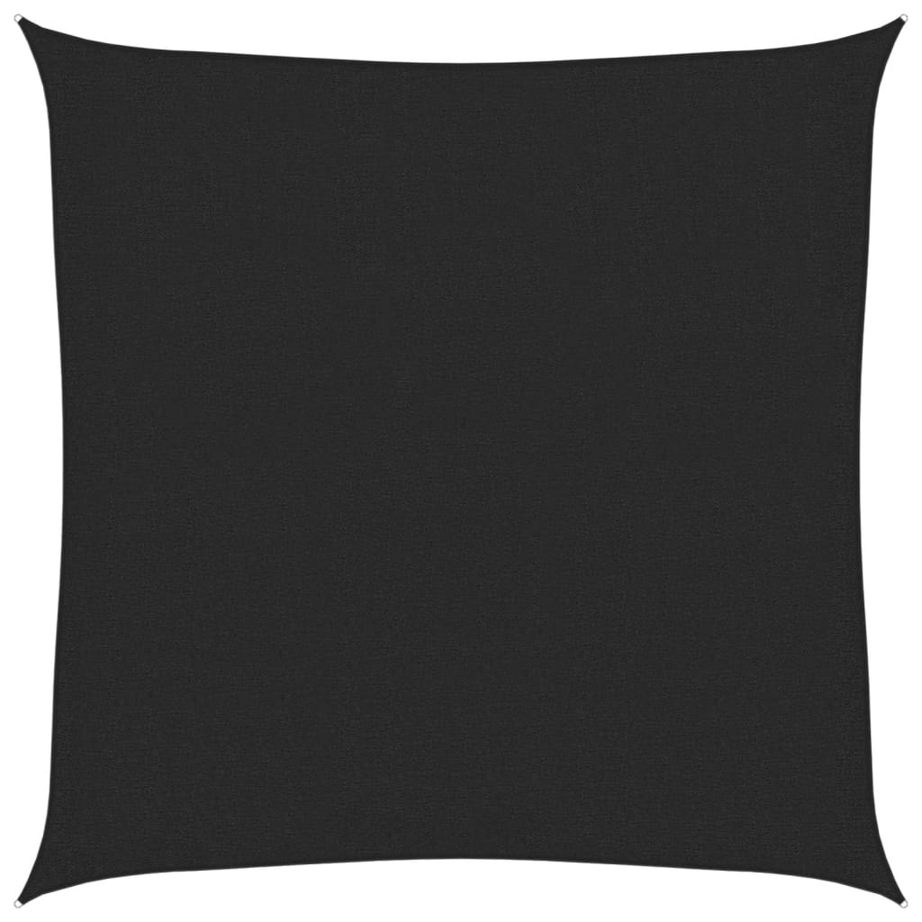 Sonnensegel 160 G/M² 2,5X2,5 M Hdpe Schwarz