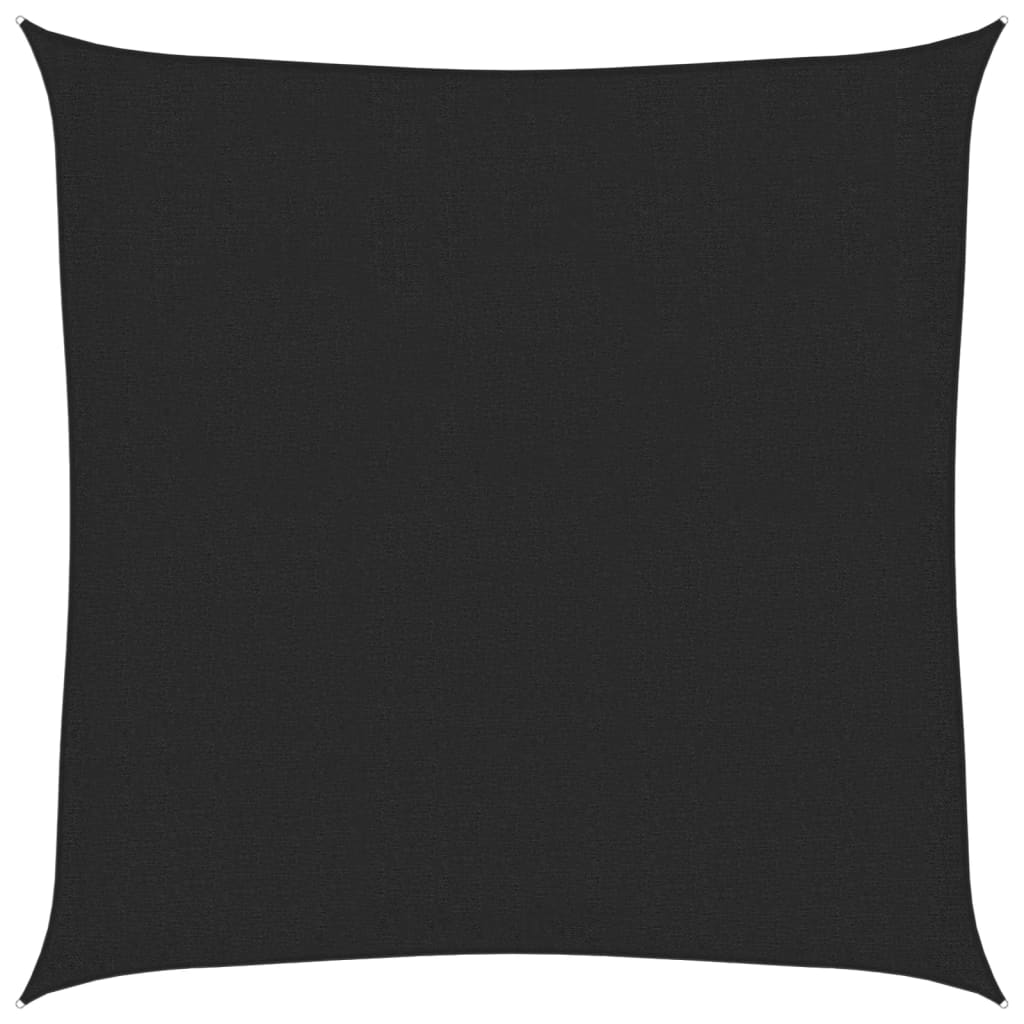 Sonnensegel 160 G/M² 3,6X3,6 M Hdpe Schwarz