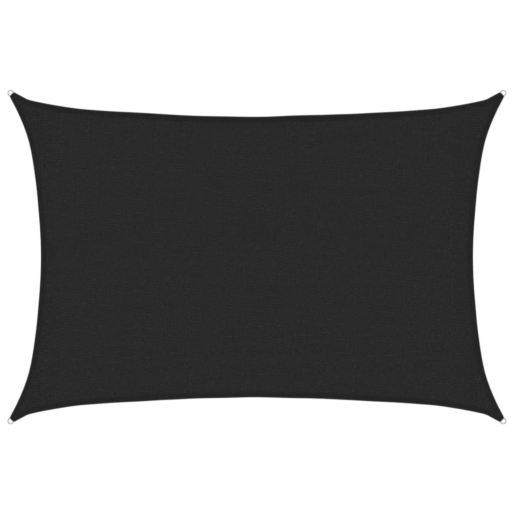 Sonnensegel 160 G/M² 2X2,5 M Hdpe Schwarz