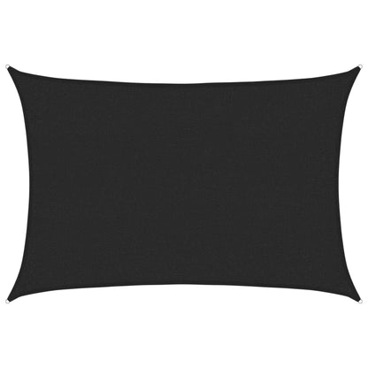 Sonnensegel 160 G/M² 2X3 M Hdpe Schwarz