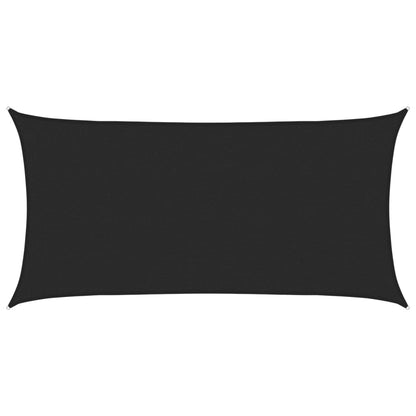 Sonnensegel 160 G/M² 2X3,5 M Hdpe Schwarz