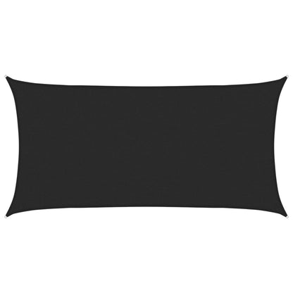 Sonnensegel 160 G/M² 2X4 M Hdpe Schwarz
