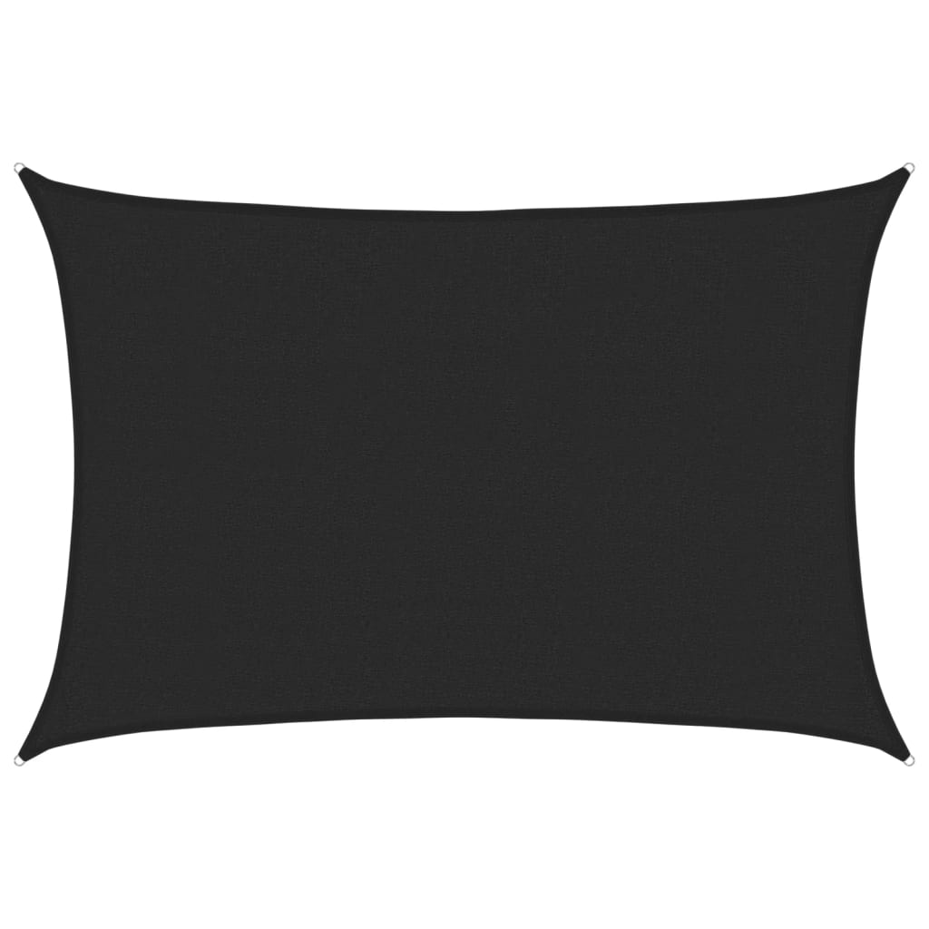 Sonnensegel 160 G/M² 2,5X3,5 M Hdpe Schwarz