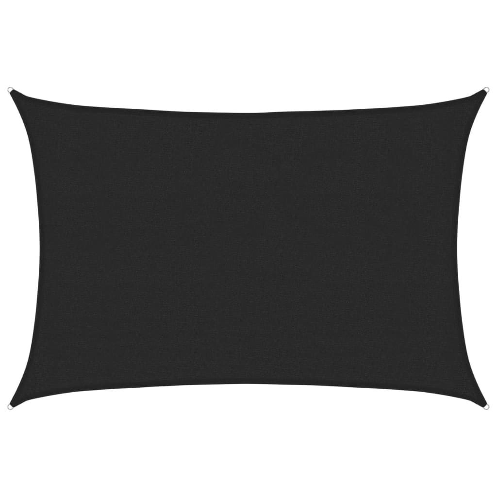 Sonnensegel 160 G/M² 2,5X4 M Hdpe Schwarz