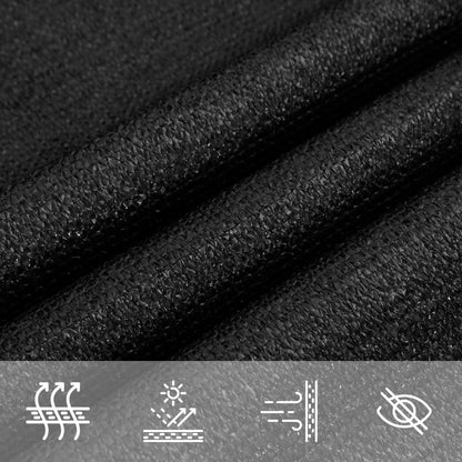 Sonnensegel 160 G/M² 2,5X5 M Hdpe Schwarz