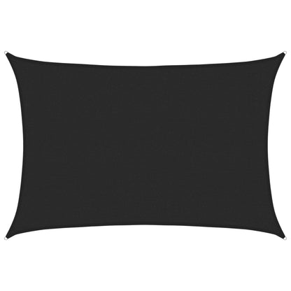 Sonnensegel 160 G/M² 3X5 M Hdpe Schwarz
