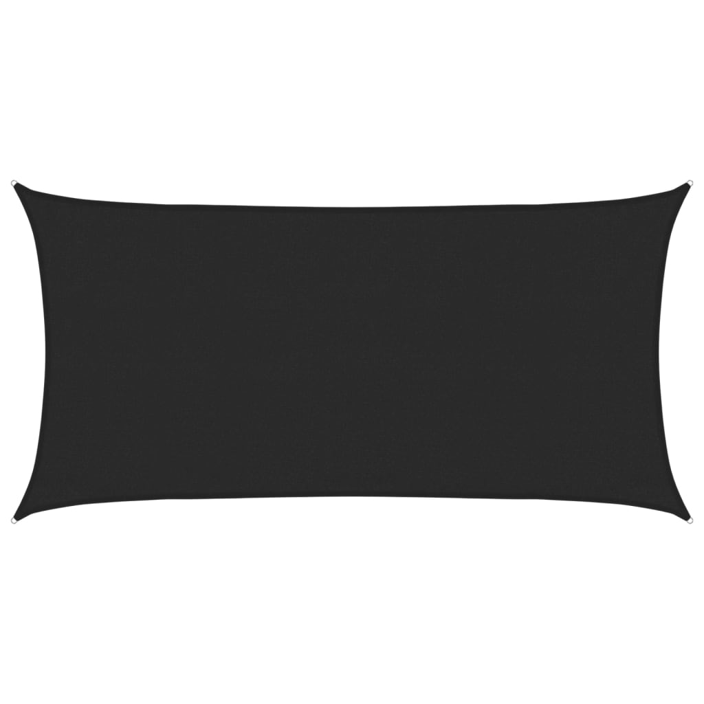 Sonnensegel 160 G/M² 3X6 M Hdpe Schwarz
