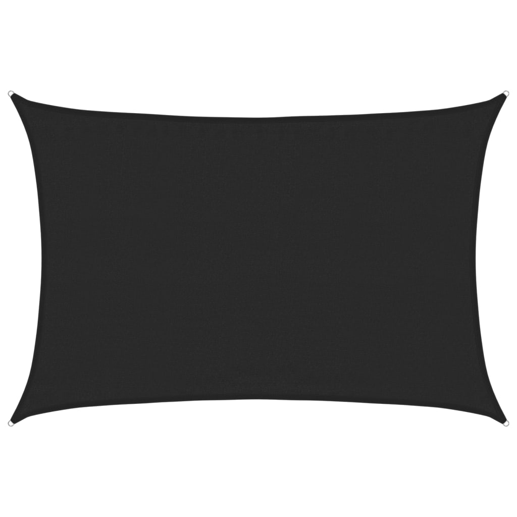 Sonnensegel 160 G/M² 3,5X4,5 M Hdpe Schwarz