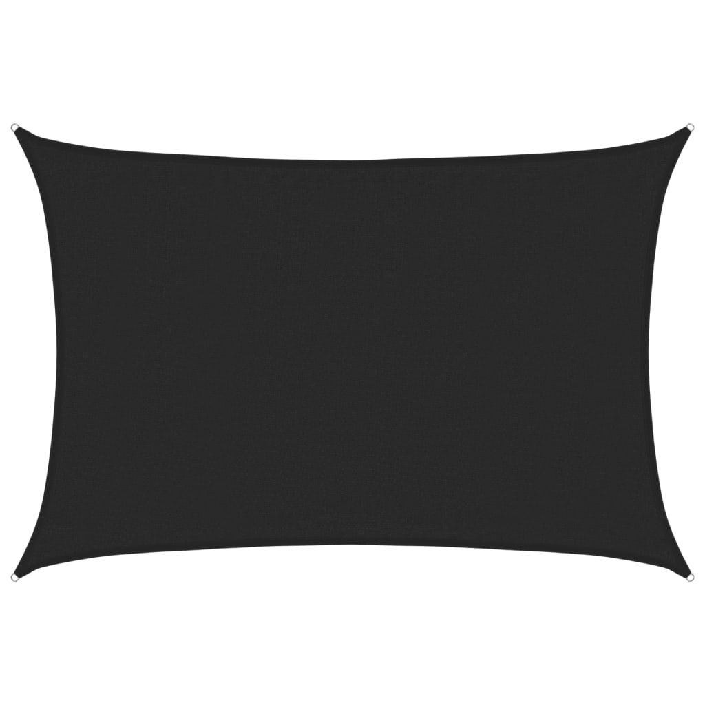 Sonnensegel 160 G/M² 3,5X5 M Hdpe Schwarz