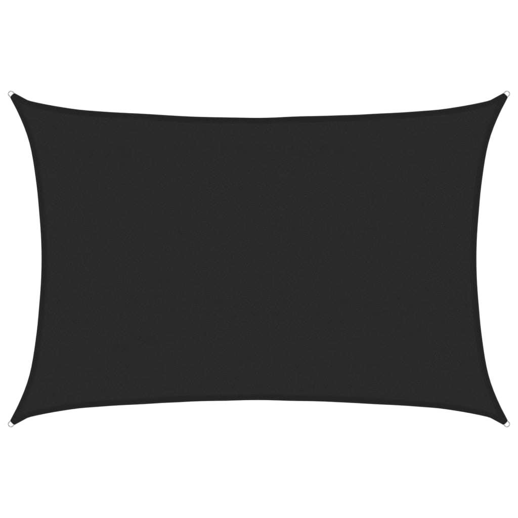 Sonnensegel 160 G/M² 4X5 M Hdpe Schwarz