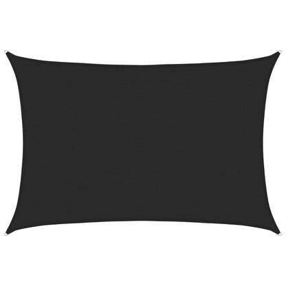 Sonnensegel 160 G/M² 4X6 M Hdpe Schwarz