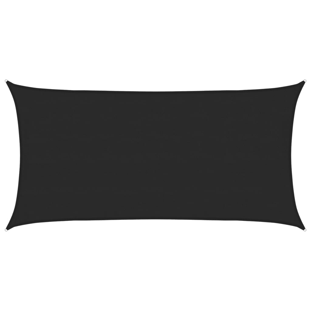 Sonnensegel 160 G/M² 4X7 M Hdpe Schwarz