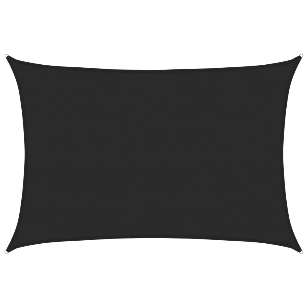 Sonnensegel 160 G/M² 5X6 M Hdpe Schwarz