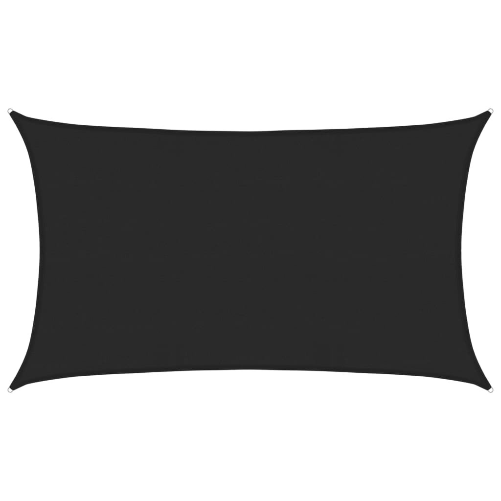 Sonnensegel 160 G/M² 5X8 M Hdpe Schwarz