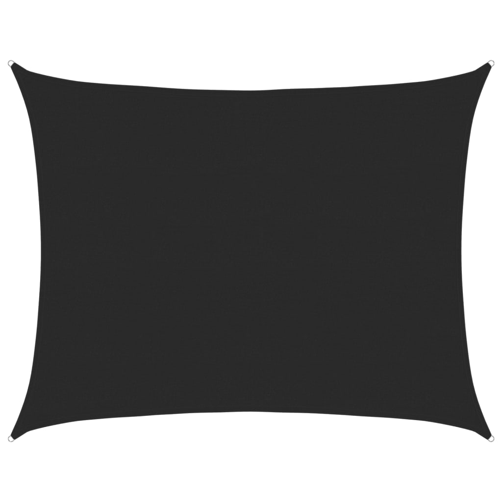 Sonnensegel 160 G/M² 6X7 M Hdpe Schwarz
