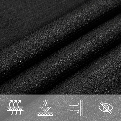 Sonnensegel 160 G/M² 3,6X3,6X3,6 M Hdpe Schwarz
