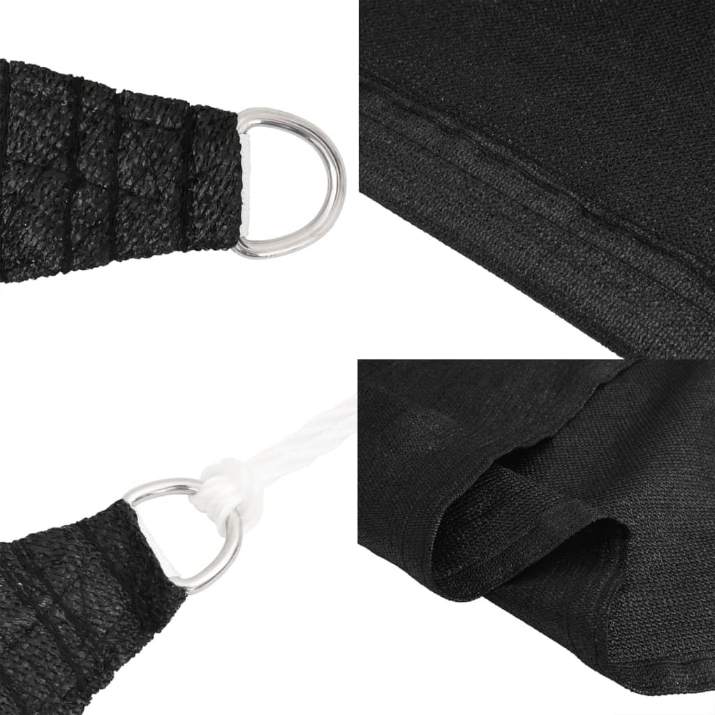 Sonnensegel 160 G/M² 4X5X6,8 M Hdpe Schwarz