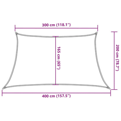 Sonnensegel 160 G/M² 3/4X2 M Hdpe