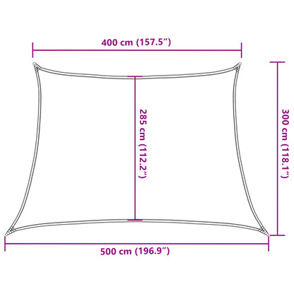 Sonnensegel 160 G/M² 4/5X3 M Hdpe