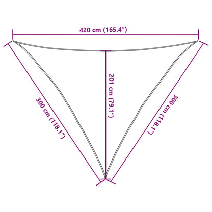 Sonnensegel 160 G/M² 3X3X4,2 M Hdpe Braun
