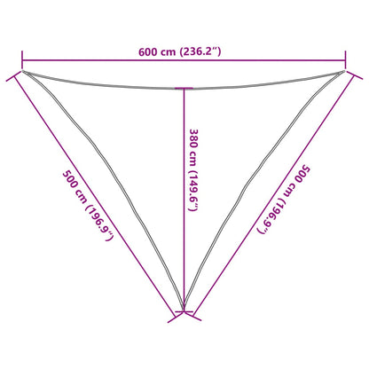 Sonnensegel 160 G/M² 5X5X6 M Hdpe Braun