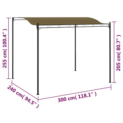 Pavillon 3X2,4 M 180 G/M²