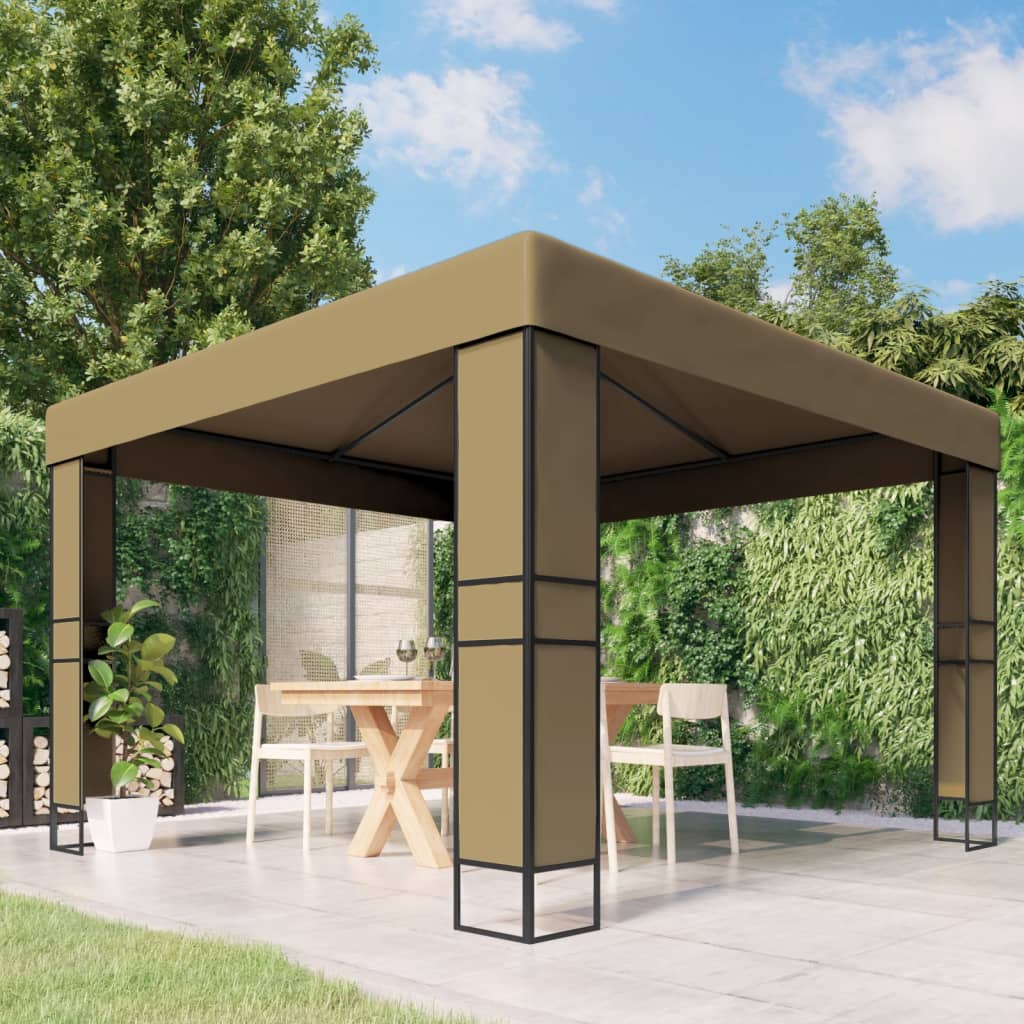 Pavillon Mit Doppeldach 3X3X2,7 M 180 G/M²