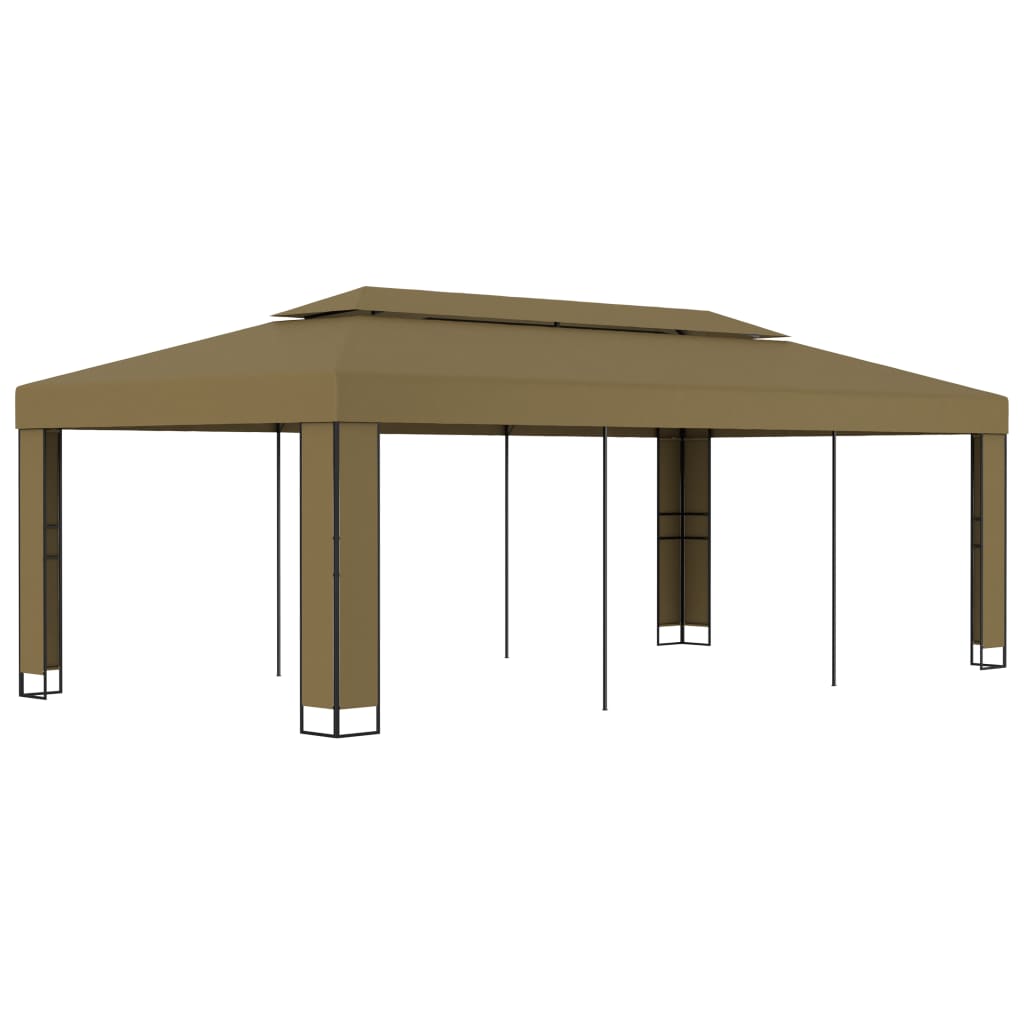 Pavillon Mit Doppeldach 3X6 M 180 G/M²
