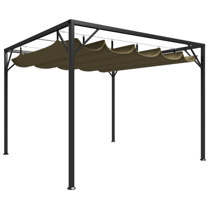 Gartenpavillon Mit Ausziehbarem Dach 3×3 M