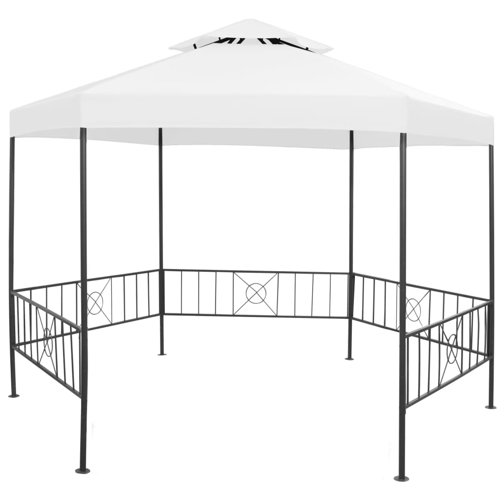 Gartenpavillon Partyzelt Hexagonal 323X265 Cm