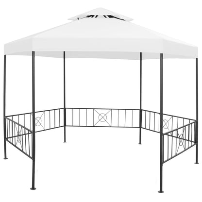 Gartenpavillon Partyzelt Hexagonal 323X265 Cm