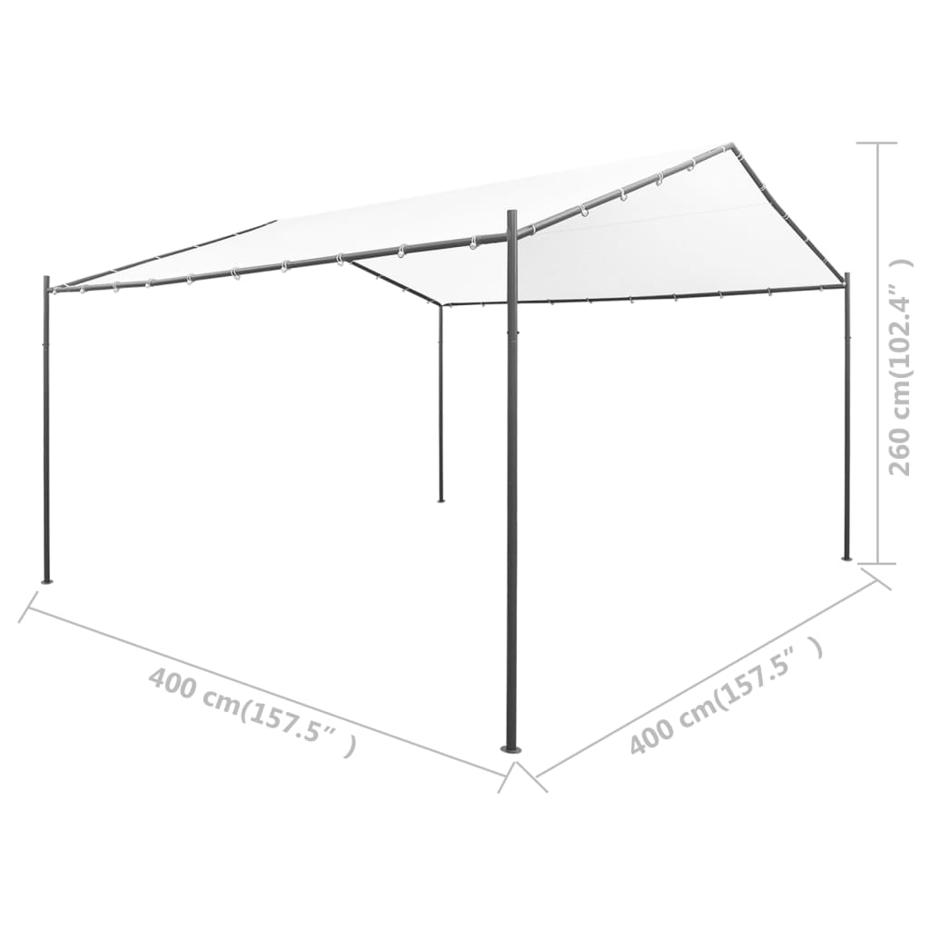Gartenpavillon 400X400X260 Cm 180 G/M²