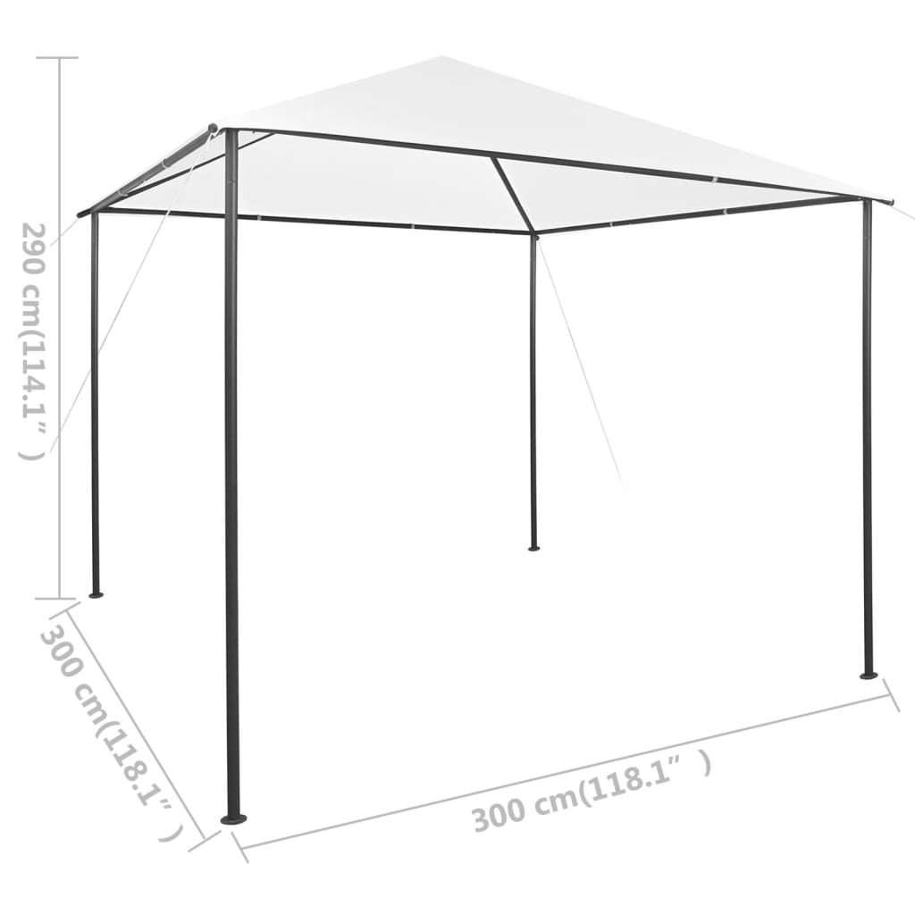 Pavillon 3X3X2,9 M 180 G/M²