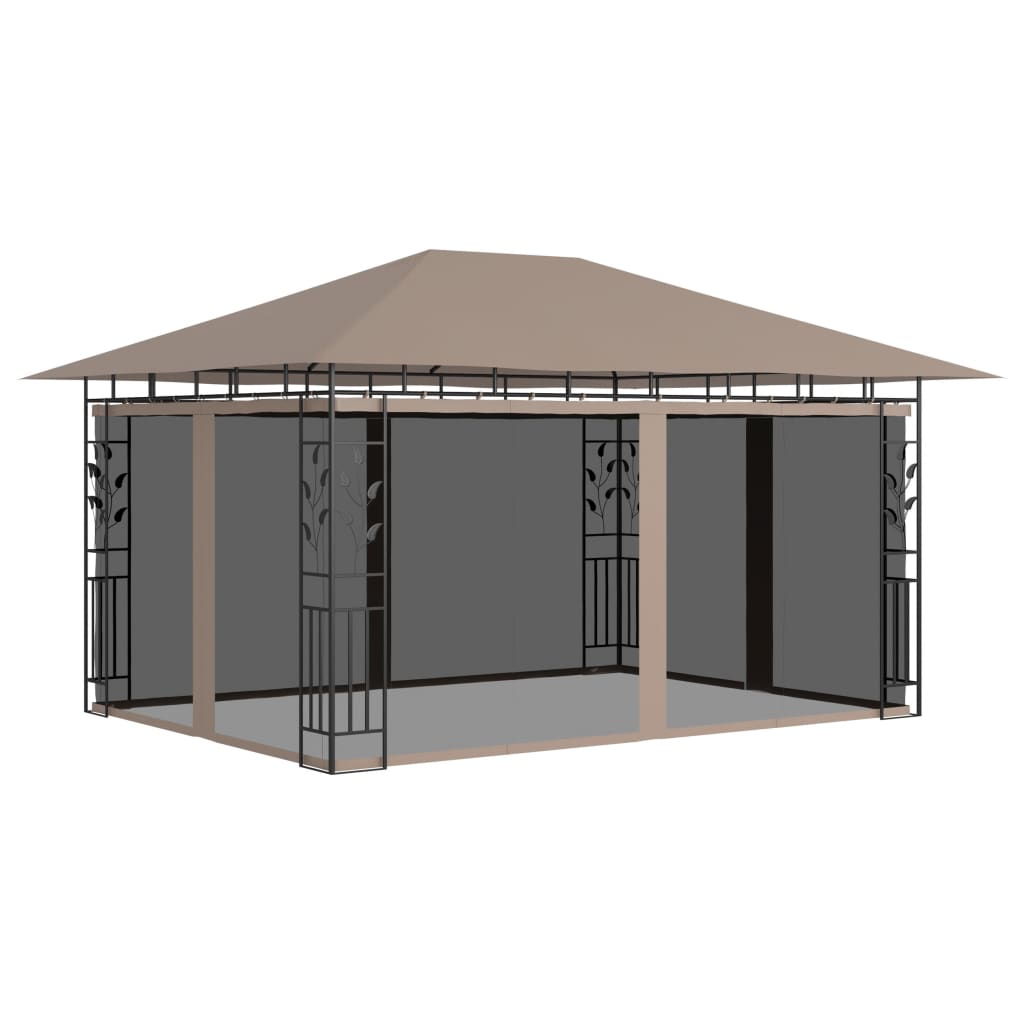 Pavillon Mit Moskitonetz 4X3X2,73 M 180 G/M²