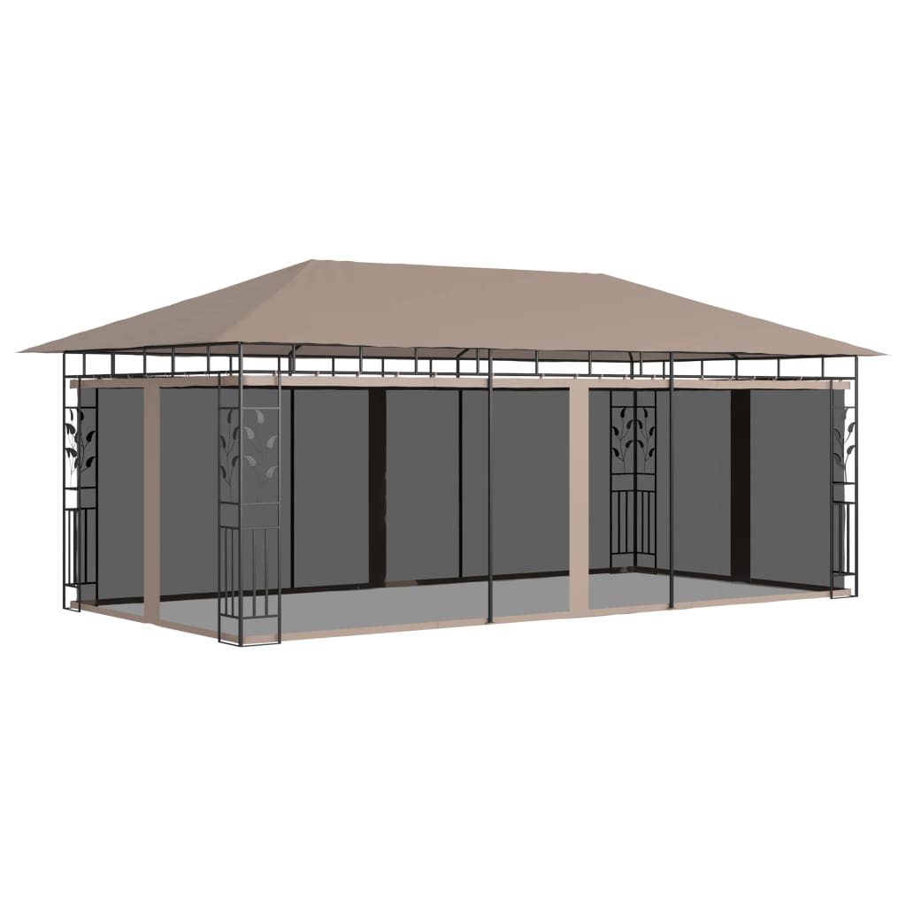 Pavillon Mit Moskitonetz 6X3X2,73 M 180 G/M²