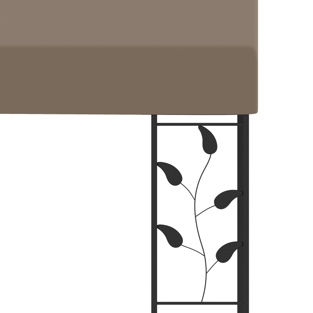 Wand-Pavillon 3X3X2,5 M Taupe