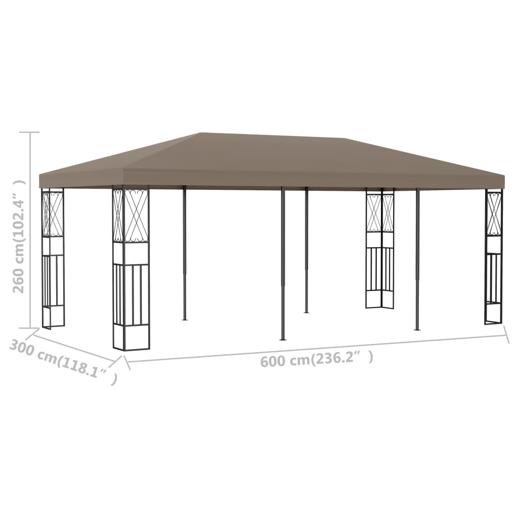 Pavillon 6X3 M Stoff