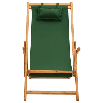 Strandstuhl Klappbar Massivholz Eukalyptus Und Stoff